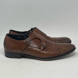 To Boot New York Adam Derrick Shoes Mens 11.5 Brown Leather Double Monk Strap